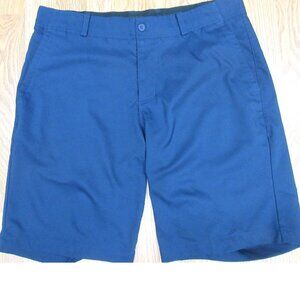 NIKE DRI-FIT STANDARD FIT SHORTS POLYESTER NAVY Sz 34